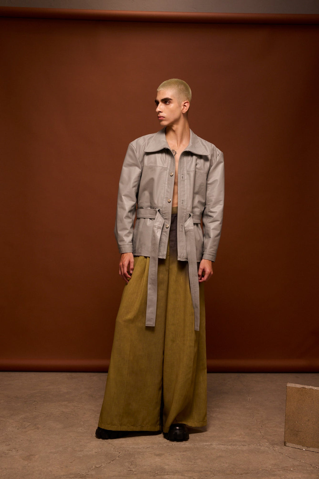 Pantalón degrade verde y negro