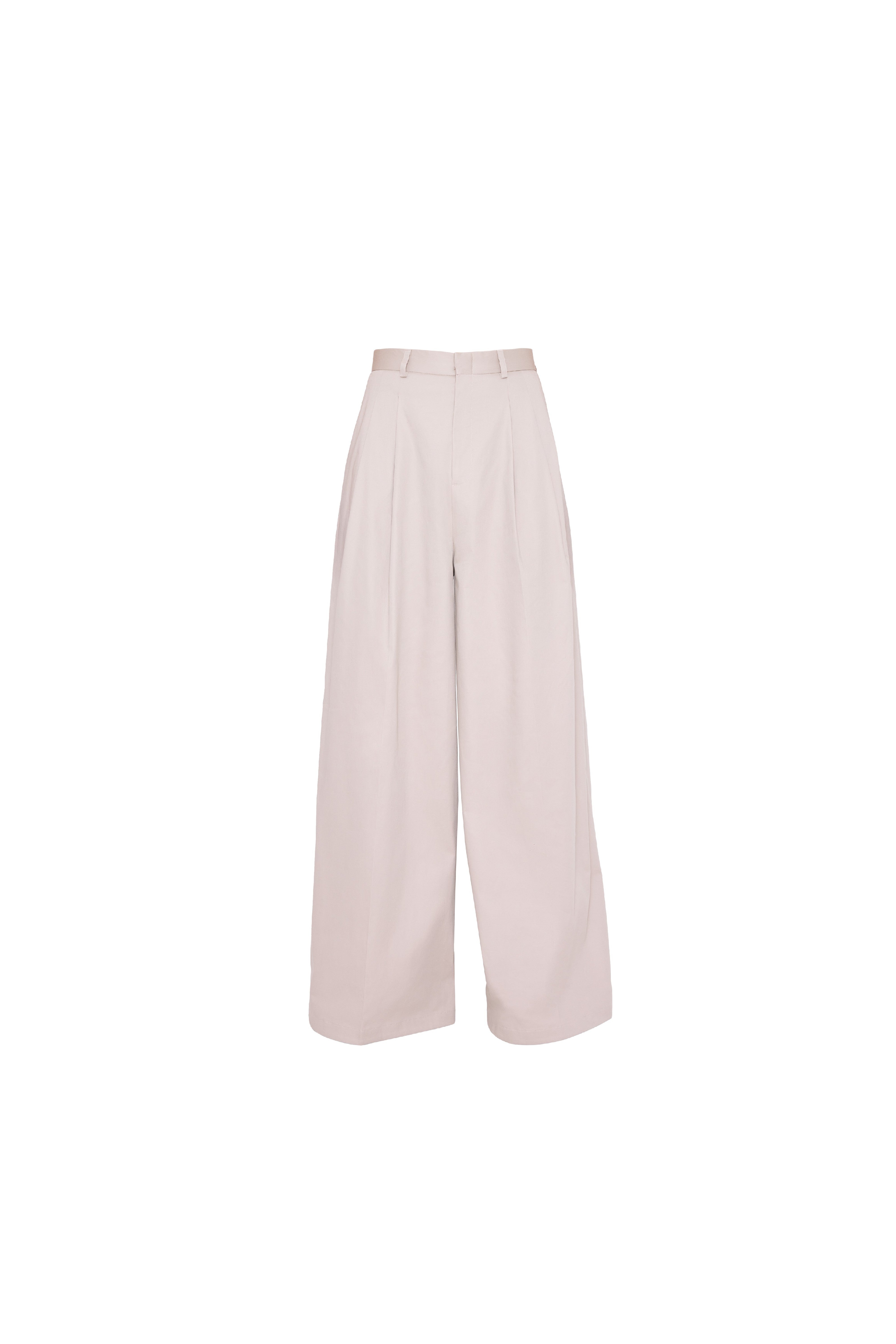 Beige Drill Pants