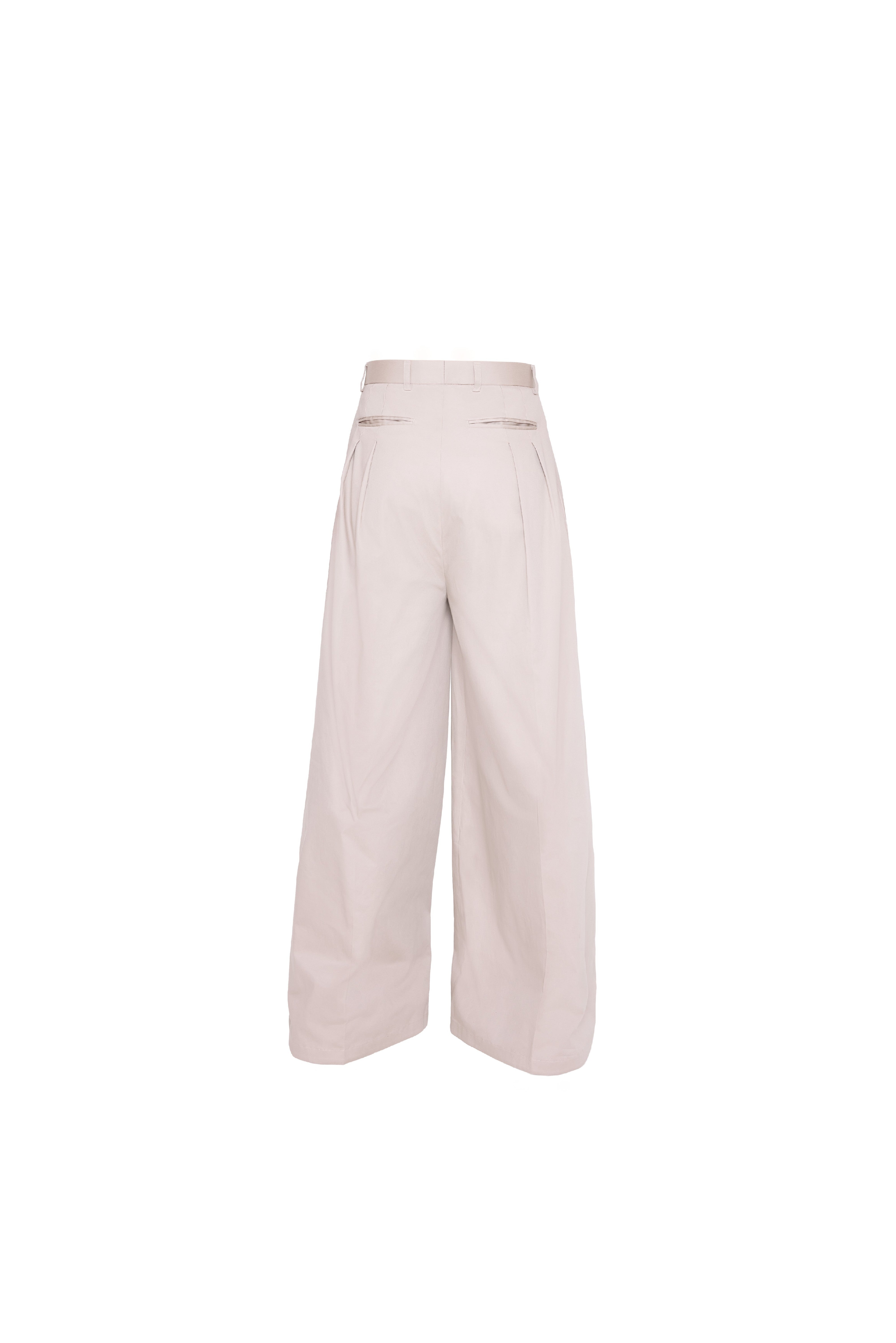 Beige Drill Pants