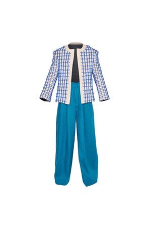 Blue Braided Rope Jacket