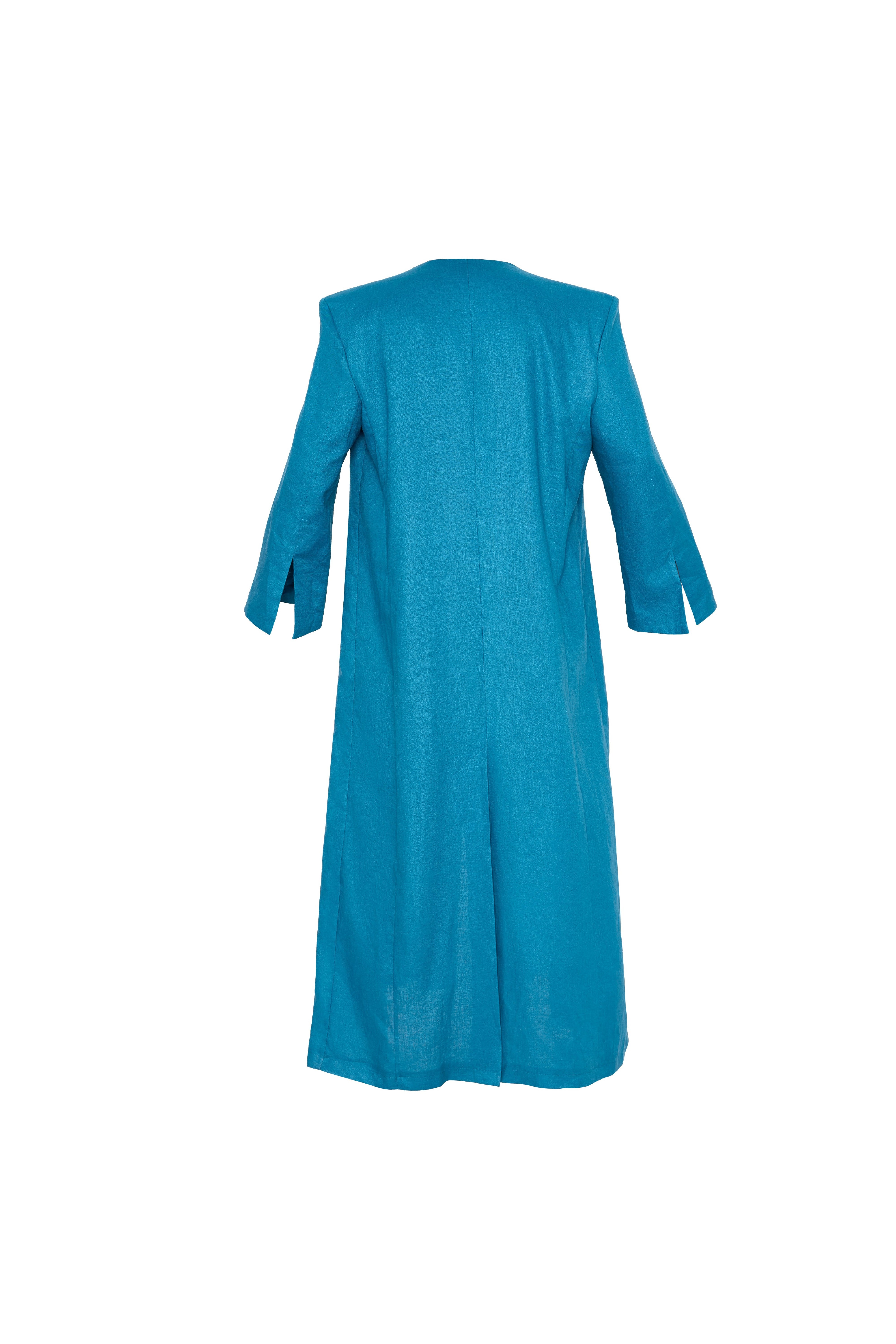 Blue Linen Caftan