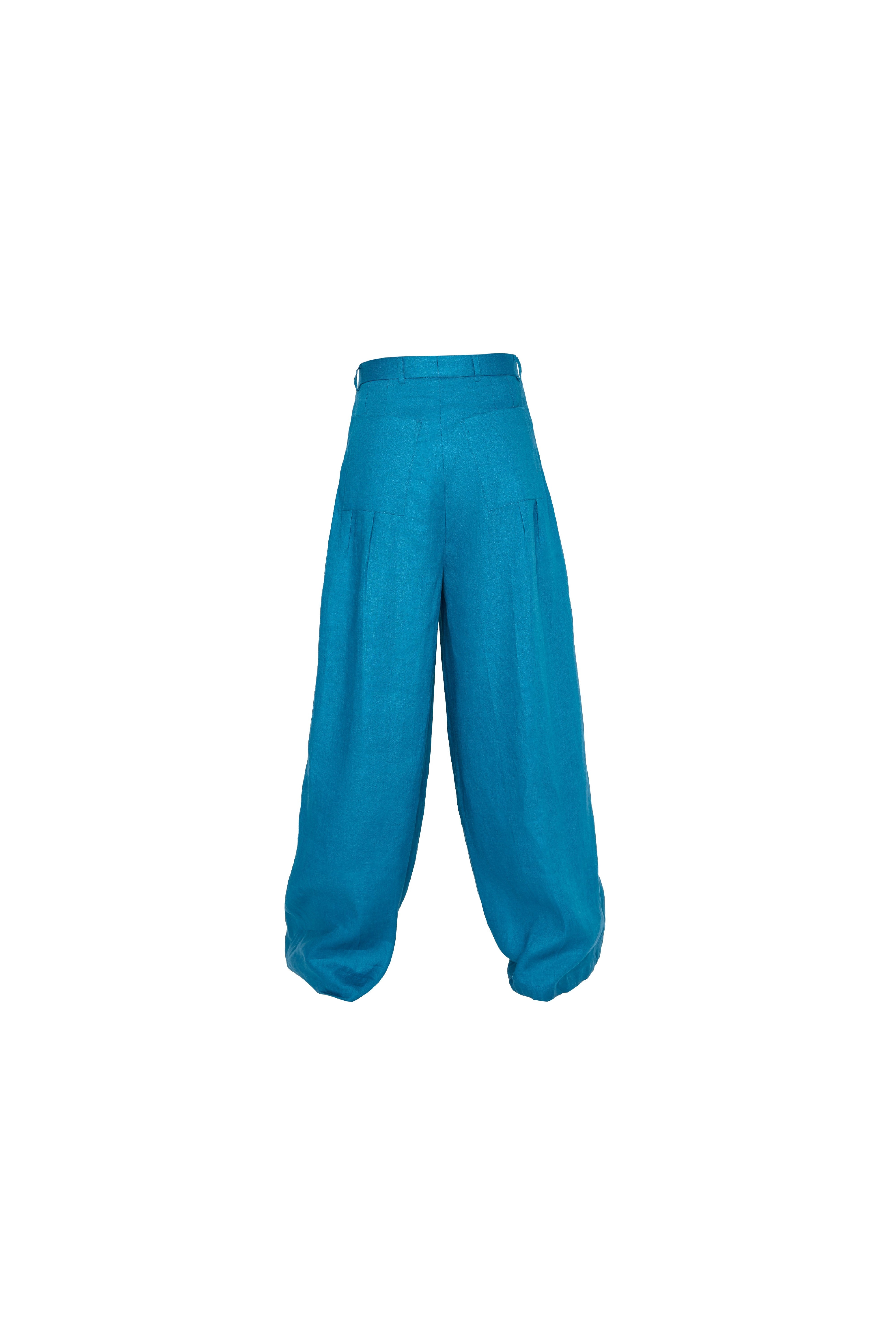 Blue Linen Pants