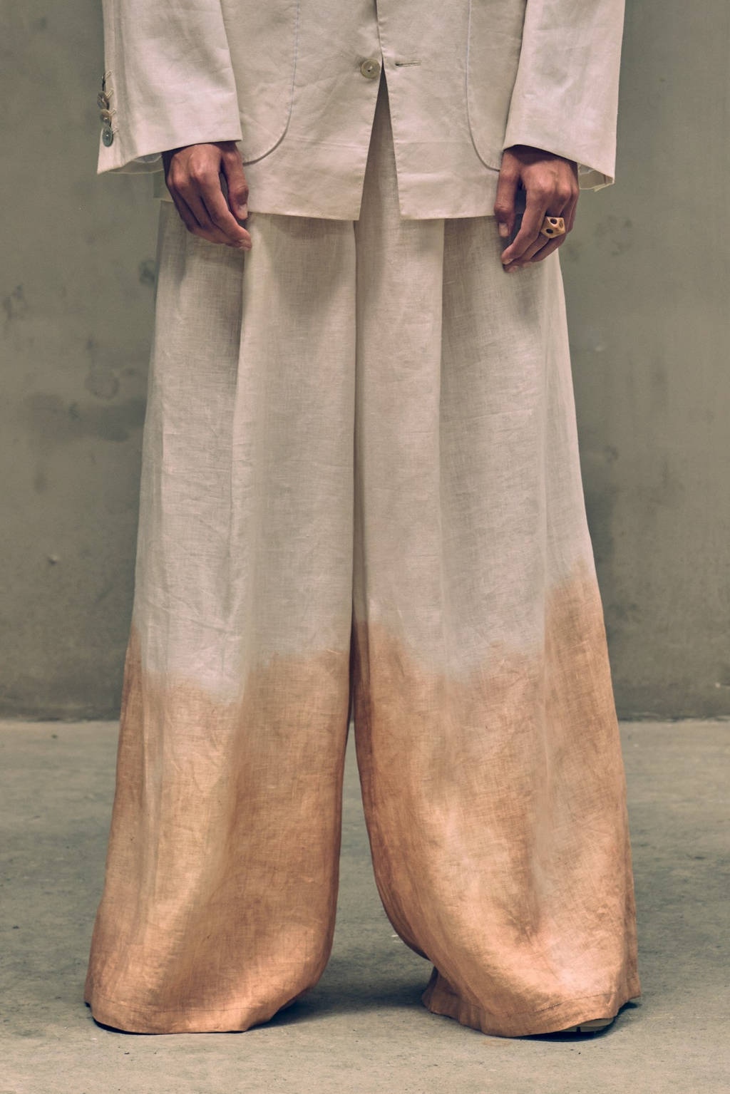 Dyed Linen Pants