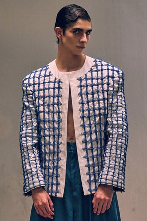Blue Braided Rope Jacket