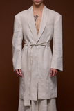 White Linen Coat