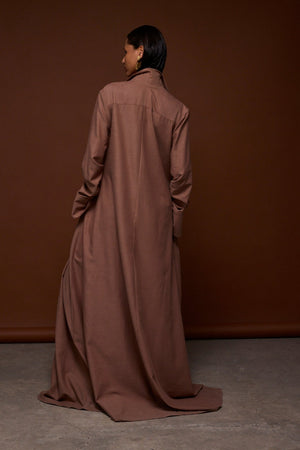 Vestido café